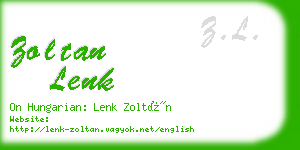 zoltan lenk business card